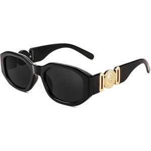 Small Square Sunglasses for Women Men Vintage Trendy Irregular Sunglasses B2322